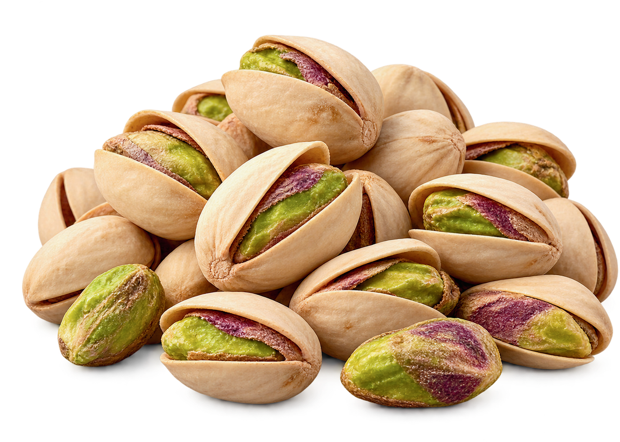 MEWA extra premium in-shell pistachios with green kernels showing